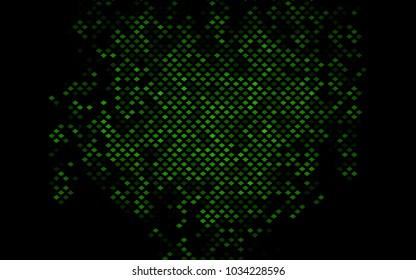 Dark Green vector polygonal illustration consisting of rectangles. Rectangular design for your business. Creative geometric background in origami style with gradient.