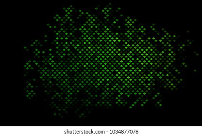 Dark Green vector polygonal illustration, which consist of rectangles. Rectangular pattern for your business design. Geometric background in Origami style with gradient. 