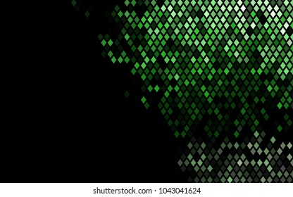 Dark Green vector polygonal illustration, which consist of rectangles. Rectangular pattern for your business design. Geometric background in Origami style with gradient. 