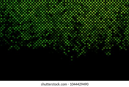 Dark Green vector polygonal illustration, which consist of rectangles. Rectangular pattern for your business design. Geometric background in Origami style with gradient. 