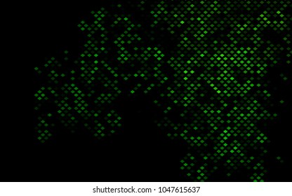 Dark Green vector polygonal illustration consisting of rectangles. Rectangular design for your business. Creative geometric background in origami style with gradient.