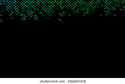 Dark Green vector polygonal illustration, which consist of rectangles. Rectangular pattern for your business design. Geometric background in Origami style with gradient. 