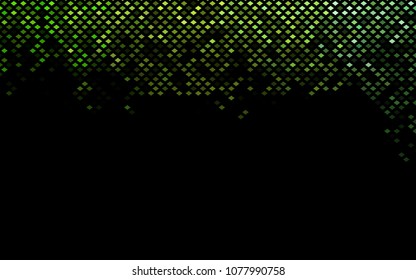 Dark Green vector polygonal illustration, which consist of rectangles. Rectangular pattern for your business design. Geometric background in Origami style with gradient. 