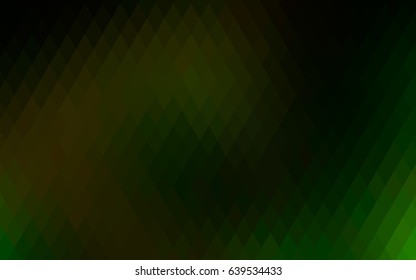 Dark Green vector polygonal illustration, which consist of rectangles. Rectangular pattern for your business design. Geometric background in Origami style with gradient. 