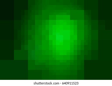 Dark Green vector polygonal illustration, which consist of rectangles. Rectangular design for your business. Creative geometric background in Origami style with gradient