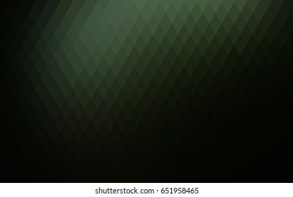 Dark Green vector polygonal illustration, which consist of rectangles. Rectangular pattern for your business design. Geometric background in Origami style with gradient. 