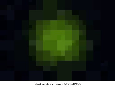 Dark Green vector polygonal illustration, which consist of rectangles. Rectangular pattern for your business design. Geometric background in Origami style with gradient. 