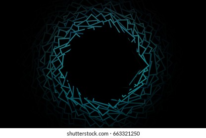 Dark Green vector polygonal illustration consisting of rectangles. Rectangular design for your business. Creative geometric background in origami style with gradient.