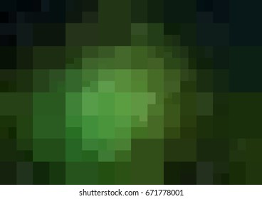 Dark Green vector polygonal illustration, which consist of rectangles. Rectangular pattern for your business design. Geometric background in Origami style with gradient. 