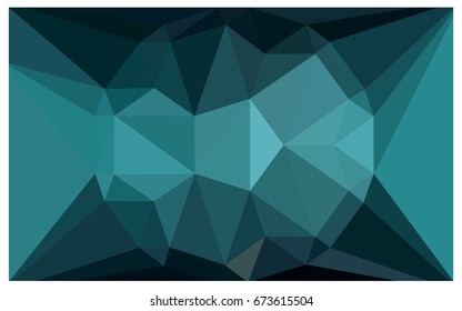 Dark Green vector polygonal illustration, which consist of triangles with a gemstone in center. Triangular design of a huge diamond for your business. Creative geometric background of gems.