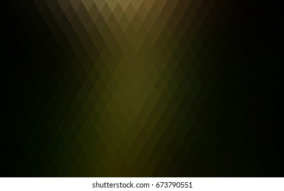 Dark Green vector polygonal illustration, which consist of rectangles. Rectangular pattern for your business design. Geometric background in Origami style with gradient. 