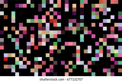 Dark Green vector polygonal illustration, which consist of rectangles. Rectangular pattern for your business design. Geometric background in Origami style with gradient. 