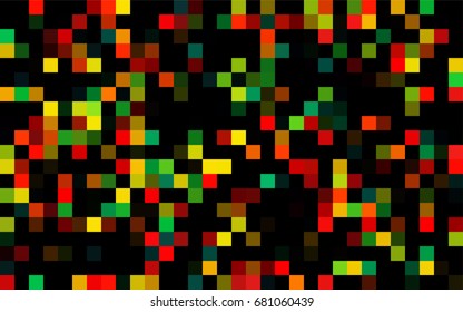 Dark Green vector polygonal illustration, which consist of rectangles. Rectangular pattern for your business design. Geometric background in Origami style with gradient. 