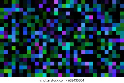 Dark Green vector polygonal illustration, which consist of rectangles. Rectangular pattern for your business design. Geometric background in Origami style with gradient. 
