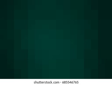 Dark Green vector polygonal illustration, which consist of rectangles. Rectangular design for your business. Creative geometric background in Origami style with gradient