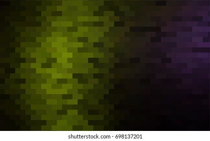 Dark Green vector polygonal illustration consisting of rectangles. Rectangular design for your business. Creative geometric background in origami style with gradient.