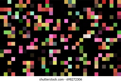 Dark Green vector polygonal illustration consisting of rectangles. Rectangular design for your business. Creative geometric background in origami style with gradient.