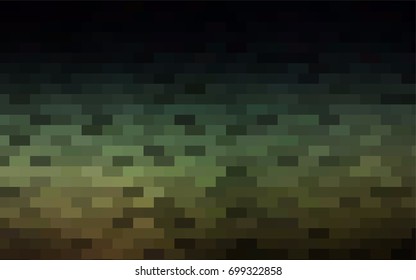 Dark Green vector polygonal illustration, which consist of rectangles. Rectangular pattern for your business design. Geometric background in Origami style with gradient. 