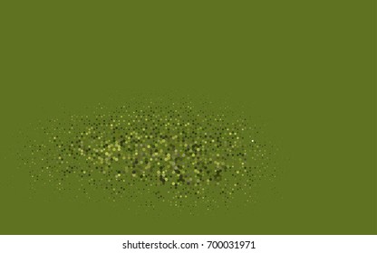 Dark Green vector polygonal illustration, which consist of hexagons. Hexagonal pattern for your business design. Geometric background in Origami style with gradient. 