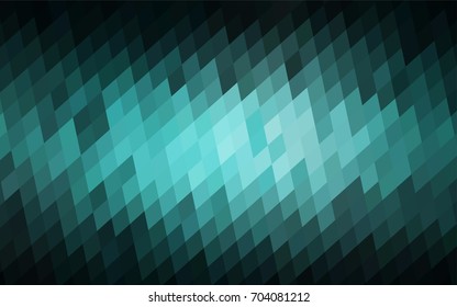 Dark Green vector polygonal illustration, which consist of rectangles. Rectangular pattern for your business design. Geometric background in Origami style with gradient. 