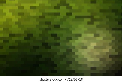 Dark Green vector polygonal illustration consisting of rectangles. Rectangular design for your business. Creative geometric background in origami style with gradient.