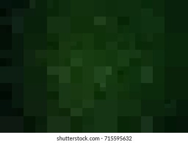 Dark Green vector polygonal illustration, which consist of rectangles. Rectangular design for your business. Creative geometric background in Origami style with gradient