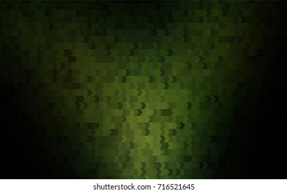 Dark Green vector polygonal illustration, which consist of rectangles. Rectangular pattern for your business design. Geometric background in Origami style with gradient. 