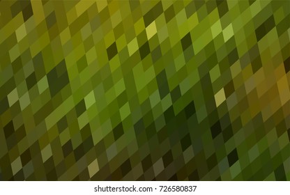 Dark Green vector polygonal illustration, which consist of rectangles. Rectangular pattern for your business design. Geometric background in Origami style with gradient. 