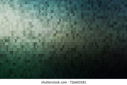 Dark Green vector polygonal illustration, which consist of rectangles. Rectangular pattern for your business design. Geometric background in Origami style with gradient. 