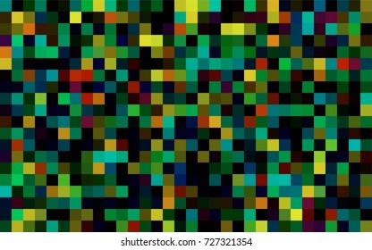 Dark Green vector polygonal illustration consisting of rectangles. Rectangular design for your business. Creative geometric background in origami style with gradient.