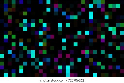 Dark Green vector polygonal illustration, which consist of rectangles. Rectangular pattern for your business design. Geometric background in Origami style with gradient. 