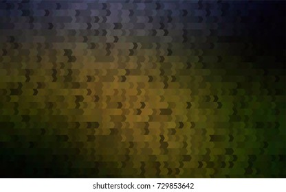 Dark Green vector polygonal illustration consisting of rectangles. Rectangular design for your business. Creative geometric background in origami style with gradient.