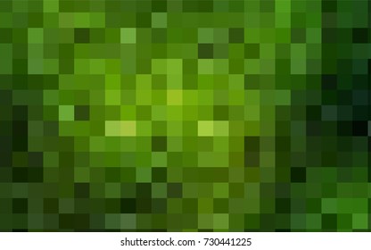 Dark Green vector polygonal illustration consisting of rectangles. Rectangular design for your business. Creative geometric background in origami style with gradient.