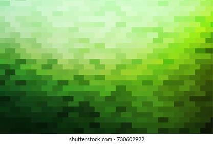 Dark Green vector polygonal illustration consisting of rectangles. Rectangular design for your business. Creative geometric background in origami style with gradient.