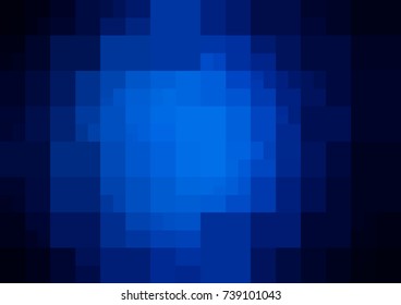 Dark Green vector polygonal illustration, which consist of rectangles. Rectangular design for your business. Creative geometric background in Origami style with gradient