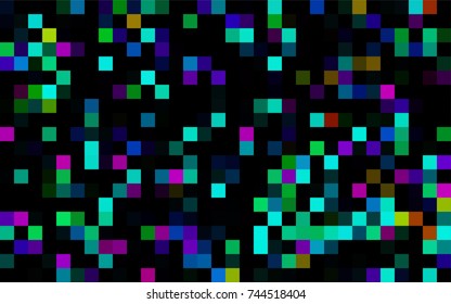 Dark Green vector polygonal illustration consisting of rectangles. Rectangular design for your business. Creative geometric background in origami style with gradient.