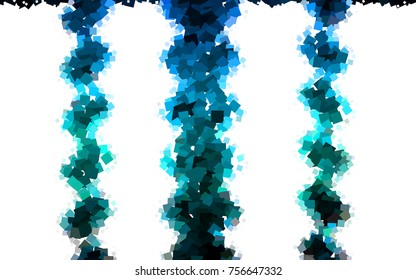 Dark Green vector polygonal illustration, which consist of rectangles. Rectangular pattern for your business design. Geometric background in Origami style with gradient. 
