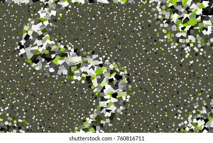 Dark Green vector polygonal illustration consisting of rectangles. Rectangular design for your business. Creative geometric background in origami style with gradient.