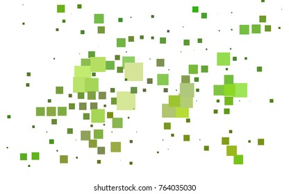 Dark Green vector polygonal illustration, which consist of rectangles. Rectangular pattern for your business design. Geometric background in Origami style with gradient. 