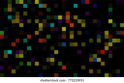 Dark Green vector polygonal illustration, which consist of rectangles. Rectangular pattern for your business design. Geometric background in Origami style with gradient. 