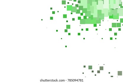 Dark Green vector polygonal illustration, which consist of rectangles. Rectangular pattern for your business design. Geometric background in Origami style with gradient. 