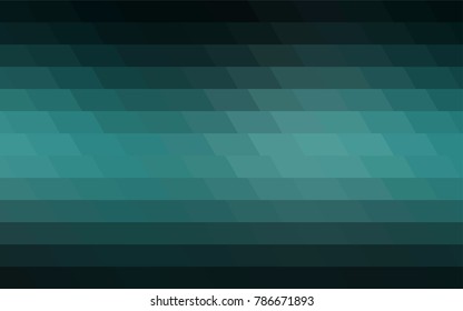 Dark Green vector polygonal illustration, which consist of rectangles. Rectangular pattern for your business design. Geometric background in Origami style with gradient. 