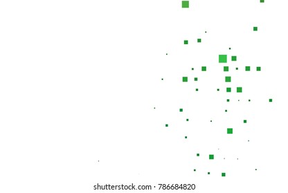 Dark Green vector polygonal illustration consisting of rectangles. Rectangular design for your business. Creative geometric background in origami style with gradient.