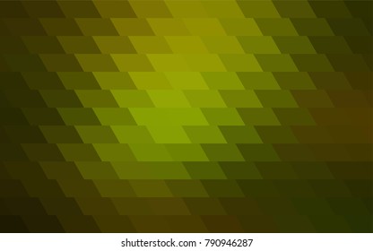 Dark Green vector polygonal illustration consisting of rectangles. Rectangular design for your business. Creative geometric background in origami style with gradient.