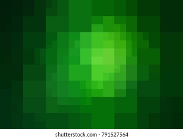 Dark Green vector polygonal illustration, which consist of rectangles. Rectangular design for your business. Creative geometric background in Origami style with gradient