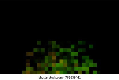 Dark Green vector polygonal illustration consisting of rectangles. Rectangular design for your business. Creative geometric background in origami style with gradient.