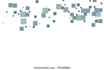 Dark Green vector polygonal illustration consisting of rectangles. Rectangular design for your business. Creative geometric background in origami style with gradient.