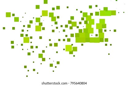Dark Green vector polygonal illustration consisting of rectangles. Rectangular design for your business. Creative geometric background in origami style with gradient.