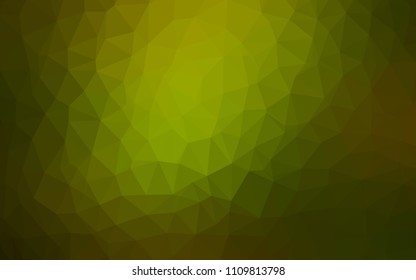 Dark Green vector polygonal pattern. Colorful abstract illustration with triangles. Template for cell phone's backgrounds.