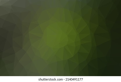 Dark Green vector polygonal pattern. An elegant bright illustration with gradient. Brand new style for your business design.
